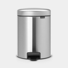 Brabantia мусорное ведро NewIcon, 5 л, серый цена и информация | Мусорные ящики с креплением на двери | hansapost.ee