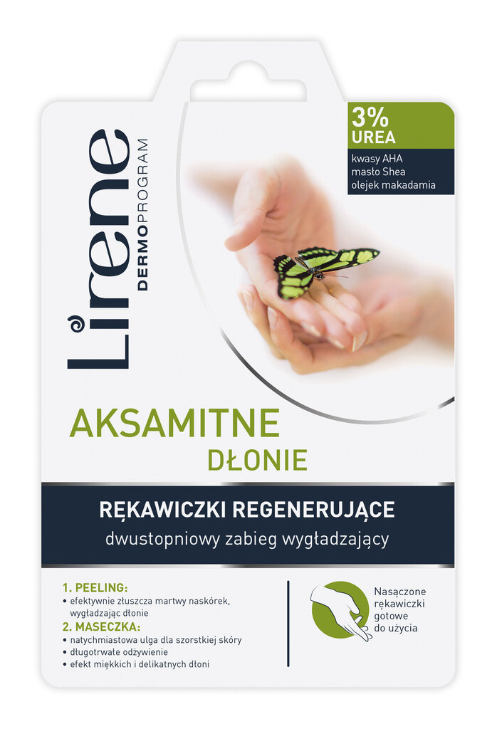 Intensiivne kaheastmeline Taastav mask - kindad Lirene 22 ml цена и информация | Kehakreemid, kehaõlid ja losjoonid | hansapost.ee