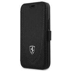 Чехол Ferrari Off Track Perforated Leather FEOGOFLBKP12SBK для iPhone 12 mini 5.4 Black цена и информация | Чехлы для телефонов | hansapost.ee