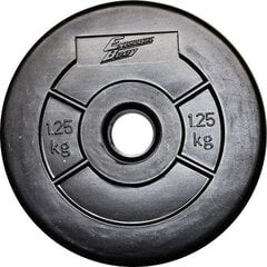 Весовой диск EB Fit 28 мм 1,25 кг, черный цена и информация | Гантели, гири, штанги | hansapost.ee