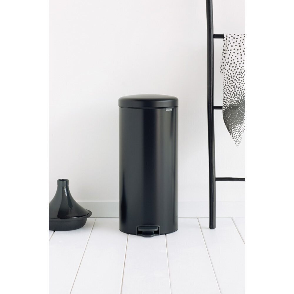 Prügikast, NewIcon 30L Matt Black hind ja info | Prügikastid | hansapost.ee