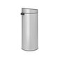 Prügikast, Touch Bin 30L Metallic Grey hind ja info | Prügikastid | hansapost.ee