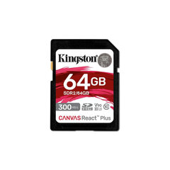 Карта памяти микро-SD с адаптером Kingston SDR2/64GB 64 Гб 8K Ultra HD SDXC UHS-II цена и информация | Карты памяти | hansapost.ee