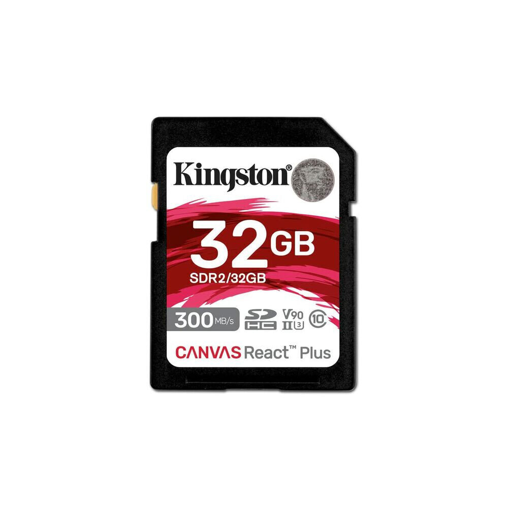 Mälukaart Kingston Canvas React Plus SD 32GB hind ja info | Mälukaardid mobiiltelefonidele | hansapost.ee