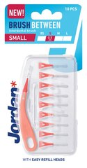 Hambavahehari Jordan Brush Between S 0,5mm 10 tk hind ja info | Hambaharjad, hampapastad ja suuloputusvedelikud | hansapost.ee