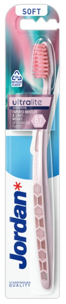 Hambahari Jordan Ultralite Sensitive, pehme hind ja info | Hambaharjad, hampapastad ja suuloputusvedelikud | hansapost.ee