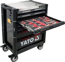 Шкаф с инструментами 157 шт. 7 ящиков Yato (YT-55308) цена и информация | Механические инструменты | hansapost.ee