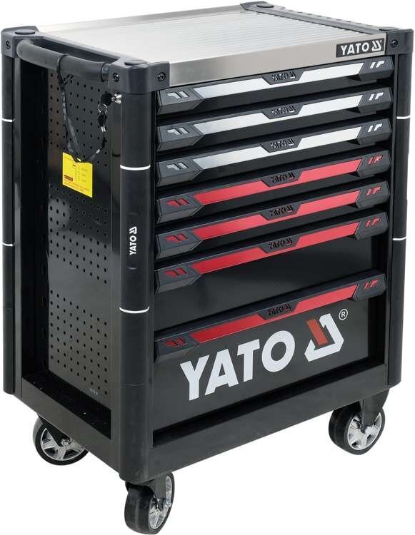 Kapp koos tööriistadega 157 tk. 7 sahtlit Yato (YT-55308) hind ja info | Käsitööriistad | hansapost.ee