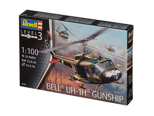 Revell Bell® UH-1H® Gunship 1:100 цена и информация | Конструкторы и кубики | hansapost.ee