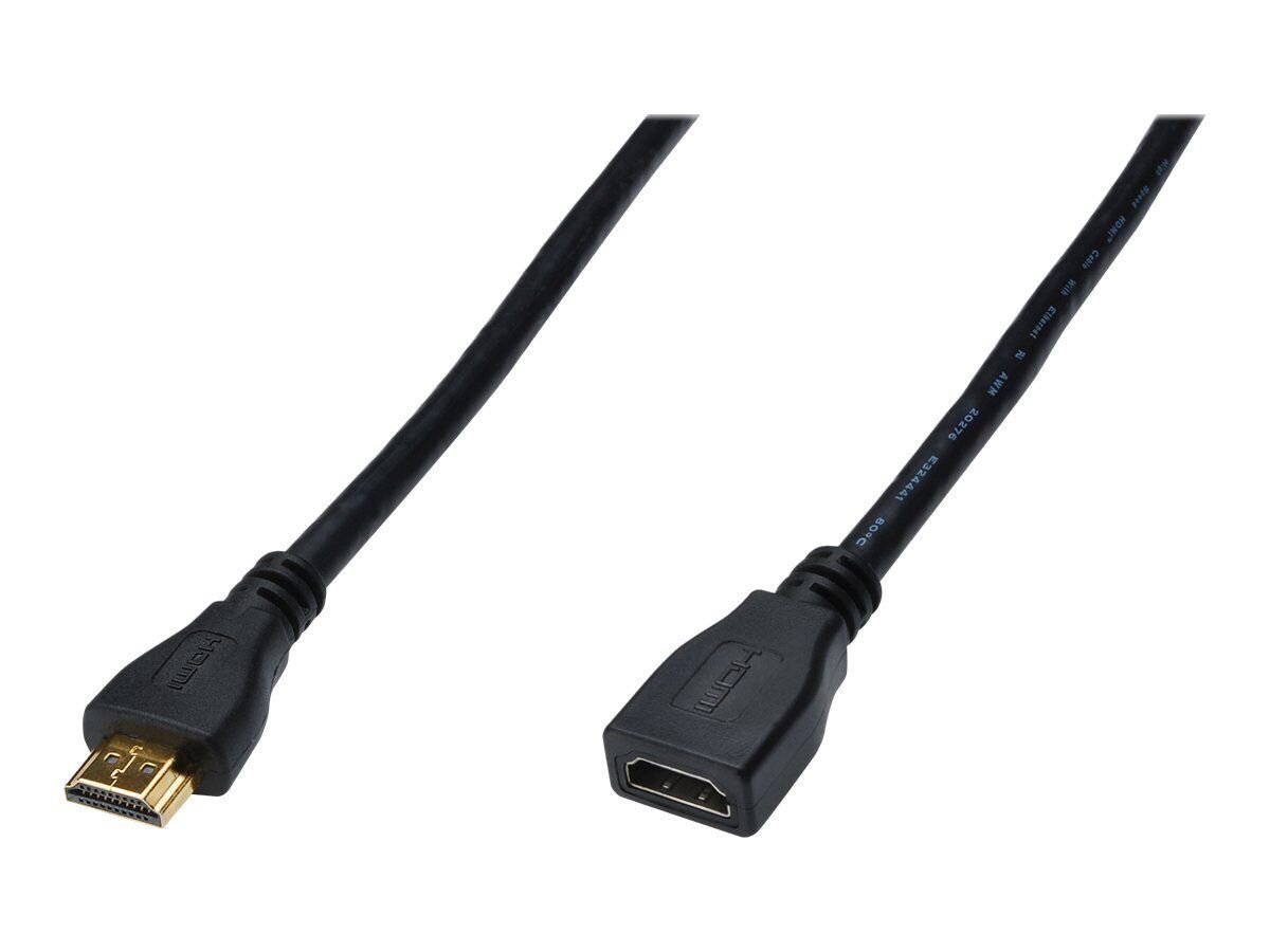 Kaabel Digitus HDMI 1.4, 3 m, HDMI A tüüpi (standard) HDMI Type C (Mini), Must hind ja info | Juhtmed ja kaablid | hansapost.ee