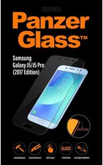 Kaitseklaas PanzerGlass 7120, sobib Samsung Galaxy J5 2017 hind ja info | Ekraani kaitseklaasid ja kaitsekiled | hansapost.ee