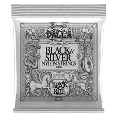 Струны для классической гитары Ernie Ball 2406 Black & Silver цена и информация | Ernie Ball Аудио- и видеоаппаратура | hansapost.ee