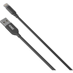 Плетеный кабель YENKEE, 2.0 USB A - Lightning, сертифицирован MFi, 480 Мбит/с, 5 В/2,4 А, 10 Вт, 1 м, алюминиевый корпус, черный цена и информация | Borofone 43757-uniw | hansapost.ee