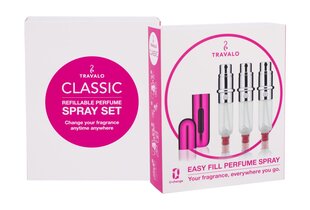 Travalo Travalo Classic HD täitepudelite komplekt 3x5 ml, Pink цена и информация | Косметички, косметические зеркала | hansapost.ee