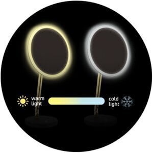 Kosmeetiline peegel LED-iga Deante Silia ADI_Z812, Gold hind ja info | Vannitoa aksessuaarid | hansapost.ee