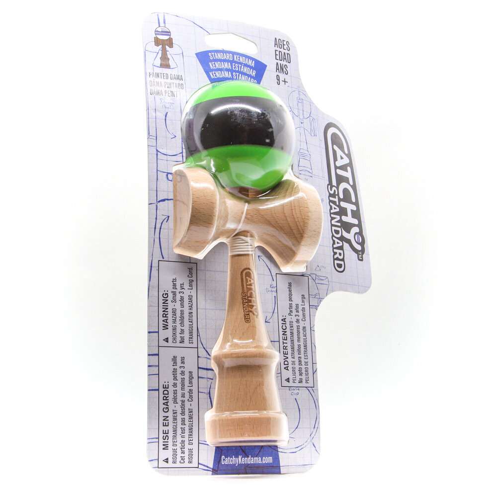 Puidust kendama yoyofactory roheline/must YO51465 hind ja info | Lauamängud ja mõistatused perele | hansapost.ee