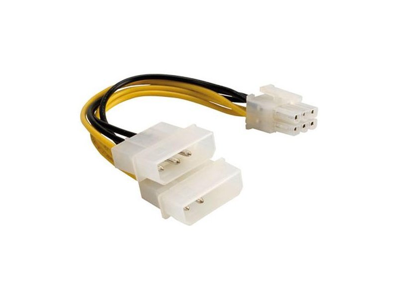 ROLINE Power Adapter 6pin PCIe VGA 0,15 m hind ja info | USB adapterid ja jagajad | hansapost.ee