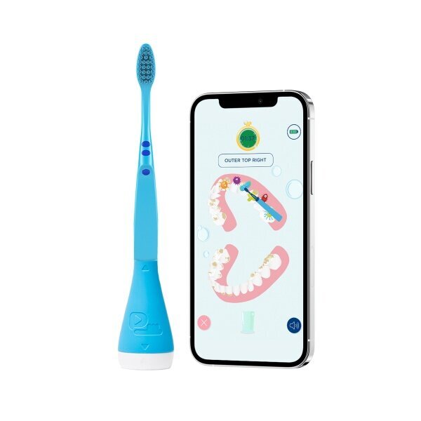 Nutikas hambaharja hoidja Playbrush Smart, sinist värvi, lastele alates 3 a. hind ja info | Elektrilised hambaharjad | hansapost.ee