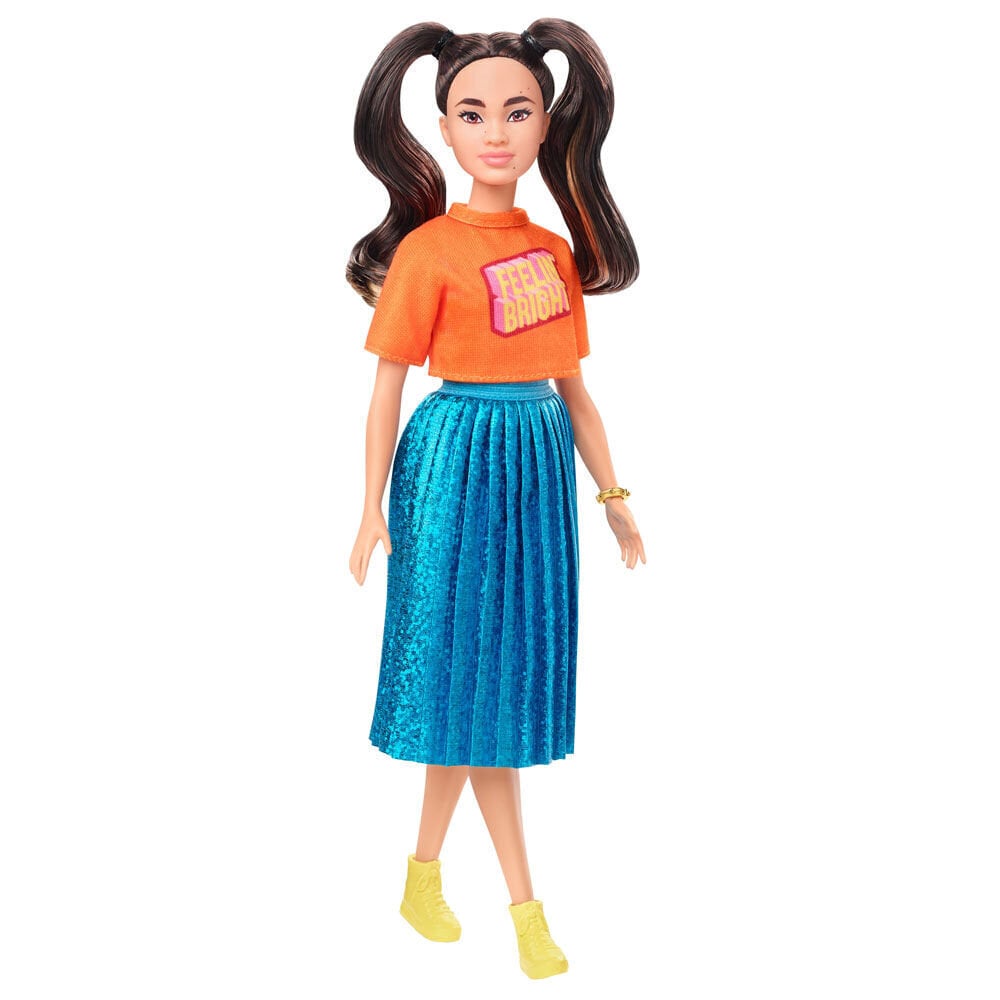 Nukk Barbie fashionista sinise seelikuga Mattel, Nr. 145 цена и информация | Mänguasjad tüdrukutele | hansapost.ee