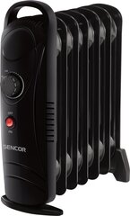 Масляный радиатор SENCOR SOH 2107BK, 700 Вт, 7 секций цена и информация | Грелки | hansapost.ee