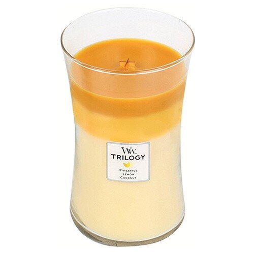 WoodWick Fruits from Summer Trilogy Vase - Summer scented candle 609.5g цена и информация | Küünlad, küünlajalad | hansapost.ee