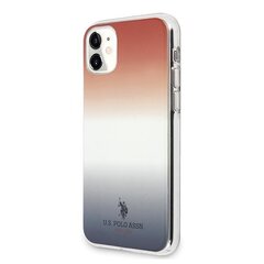 US Polo USHCN61TRDGRB iPhone 11 jaoks, punane/sinine hind ja info | Telefonide kaitsekaaned ja -ümbrised | hansapost.ee
