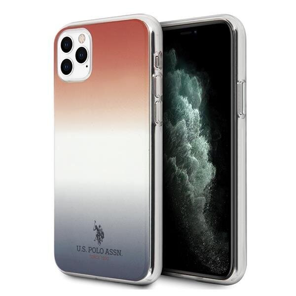 US Polo USHCN65TRDGRB iPhone 11 Pro Max punane-sinine hind ja info | Telefonide kaitsekaaned ja -ümbrised | hansapost.ee