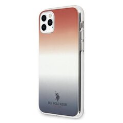 Чехол US Polo USHCN65TRDGRB для iPhone 11 Pro Max, красный/синий цена и информация | Чехлы для телефонов | hansapost.ee
