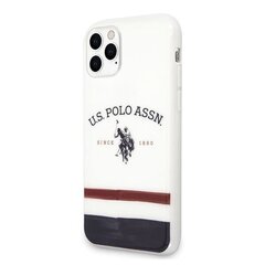 Чехол US Polo USHCN65PCSTRB для iPhone 11 Pro Max, белый цена и информация | Чехлы для телефонов | hansapost.ee