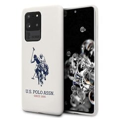 Чехол US Polo USHCS69SLHRWH для Samsung Galaxy S20 Ultra G988, белый цена и информация | Чехлы для телефонов | hansapost.ee