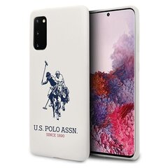 Чехол US Polo USHCS62SLHRWH для Samsung Galaxy S20 G980, белый цена и информация | Чехлы для телефонов | hansapost.ee