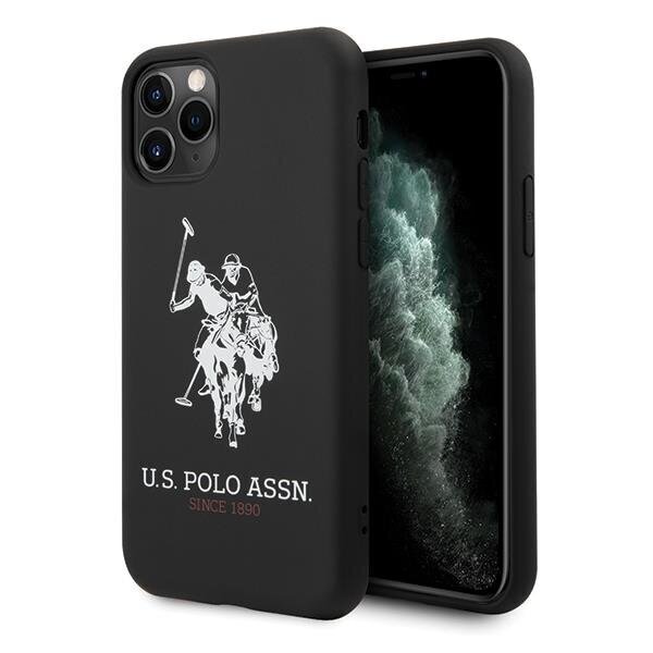 US Polo USHCN65SLHRBK iPhone 11 Pro Max must цена и информация | Telefonide kaitsekaaned ja -ümbrised | hansapost.ee