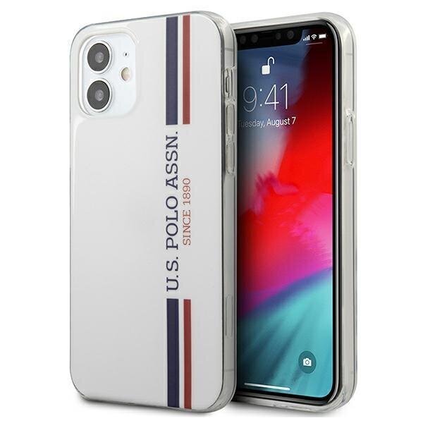 US Polo USHCP12SPCUSSWH iPhone 12 mini 5.4 " valge цена и информация | Telefonide kaitsekaaned ja -ümbrised | hansapost.ee