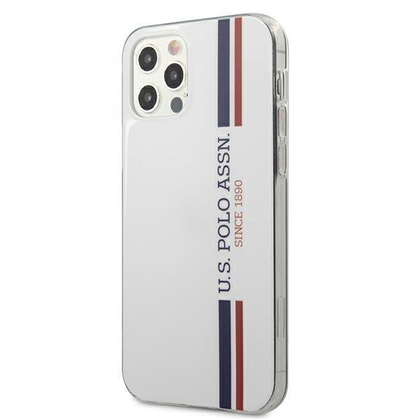 US Polo USHCP12LPCUSSWH iPhone 12 Pro Max 6.7 " valge Tricolor Collection hind ja info | Telefonide kaitsekaaned ja -ümbrised | hansapost.ee