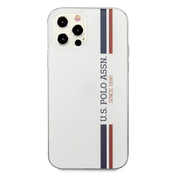 US Polo USHCP12LPCUSSWH iPhone 12 Pro Max 6.7 " valge Tricolor Collection hind ja info | Telefonide kaitsekaaned ja -ümbrised | hansapost.ee