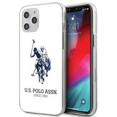 US Polo USHCP12LTPUHRWH iPhone 12 Pro Max 6.7 " valge Shiny Big Logo hind ja info | Telefonide kaitsekaaned ja -ümbrised | hansapost.ee