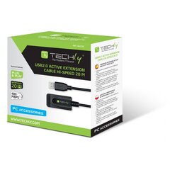 Techly USB-A M/F, 20 m hind ja info | Juhtmed ja kaablid | hansapost.ee