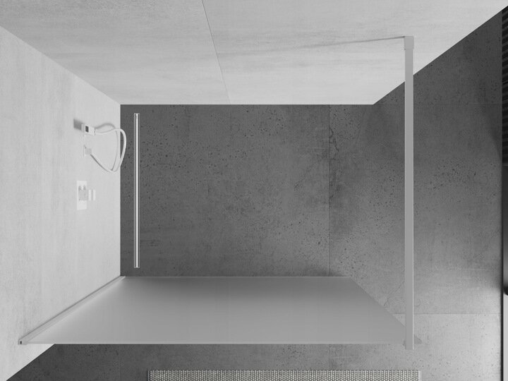 Walk-in dušisein Mexen Kioto, valge/matt klaas 70,80,90,100,110,120x200 cm hind ja info | Dušiseinad ja dušiuksed | hansapost.ee