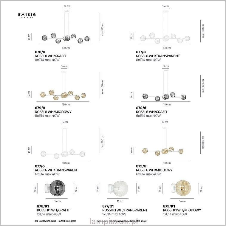 Emibig seinavalgusti Rossi K1 WH/Transparent цена и информация | Seinavalgustid | hansapost.ee