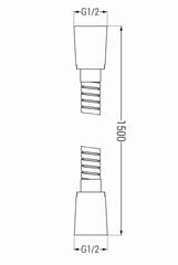 Mexen dušivoolik 150 cm, grafiit цена и информация |  Аксессуары для душа, смесителей | hansapost.ee