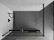 Walk-in dušisein Mexen Kioto+ riiul, must/läbipaistev klaas, 70,80,90,100,110,120,130,140x200 cm цена и информация | Dušiseinad ja dušiuksed | hansapost.ee