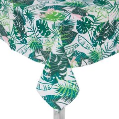 Декоративная скатерть My Home Tropical, бело-зеленая, 160 x 280 см цена и информация | Скатерти, салфетки | hansapost.ee