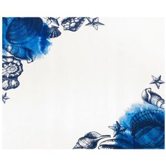 Декоративная скатерть Ambition Blue Lagoon, бело-синяя, 160 x 280 см цена и информация | Скатерти, салфетки | hansapost.ee