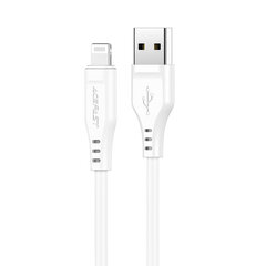 Telefonikaabel Acefast MFI USB cable - Lightning, 1.2 m, 2.4A, valge hind ja info | Mobiiltelefonide kaablid | hansapost.ee