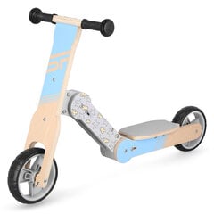 Tasakaaluratas-tõukeratas Spokey 2in1 Woo-Ride Multi, sinine/pruun цена и информация | Балансировочные велосипеды | hansapost.ee