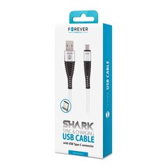 Forever Телефонный шнур, USB - USB-C 1,0 м 2A цена и информация | Borofone 43757-uniw | hansapost.ee