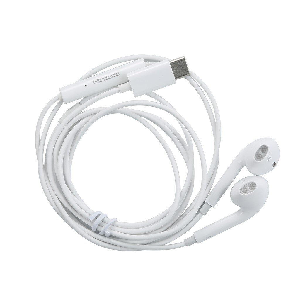 Mcdodo telefoni kõrvaklapid juhtmega Element USB type-C valge HP-6070 hind ja info | Kõrvaklapid | hansapost.ee