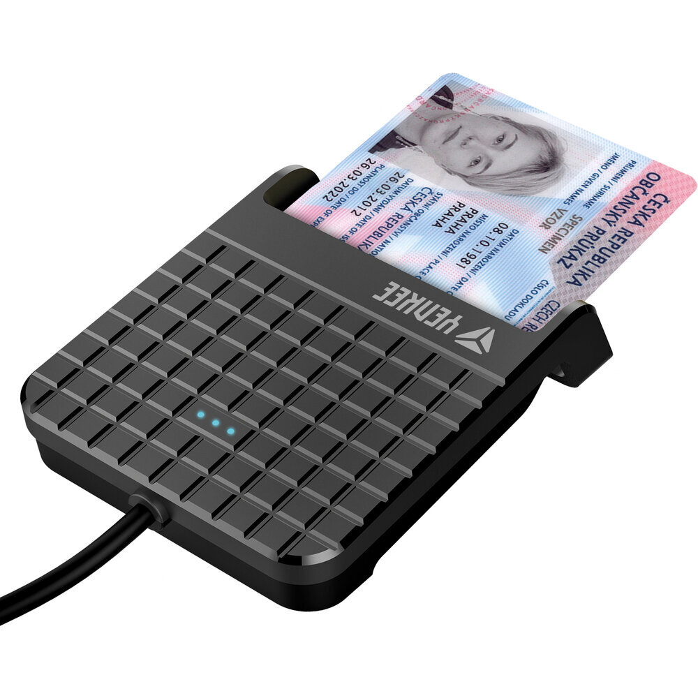 Smart kaardilugeja YENKEE YCR 101, 5V,3V&1.8V Smart Cards, ISO 7816 Class A, AB and C цена и информация | USB adapterid ja jagajad | hansapost.ee