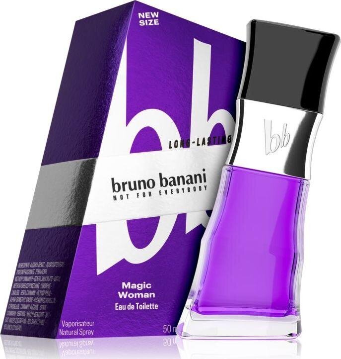 Bruno Banani Magic Woman EDT naistele 50 ml цена и информация | Parfüümid naistele | hansapost.ee