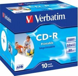 CD-R-plaadid Verbatim 43325 цена и информация | Vinüülplaadid, CD, DVD | hansapost.ee